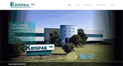 Desktop Screenshot of krispak.com